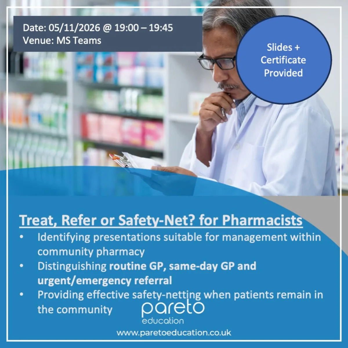 Treat, Refer or Safety-Net?