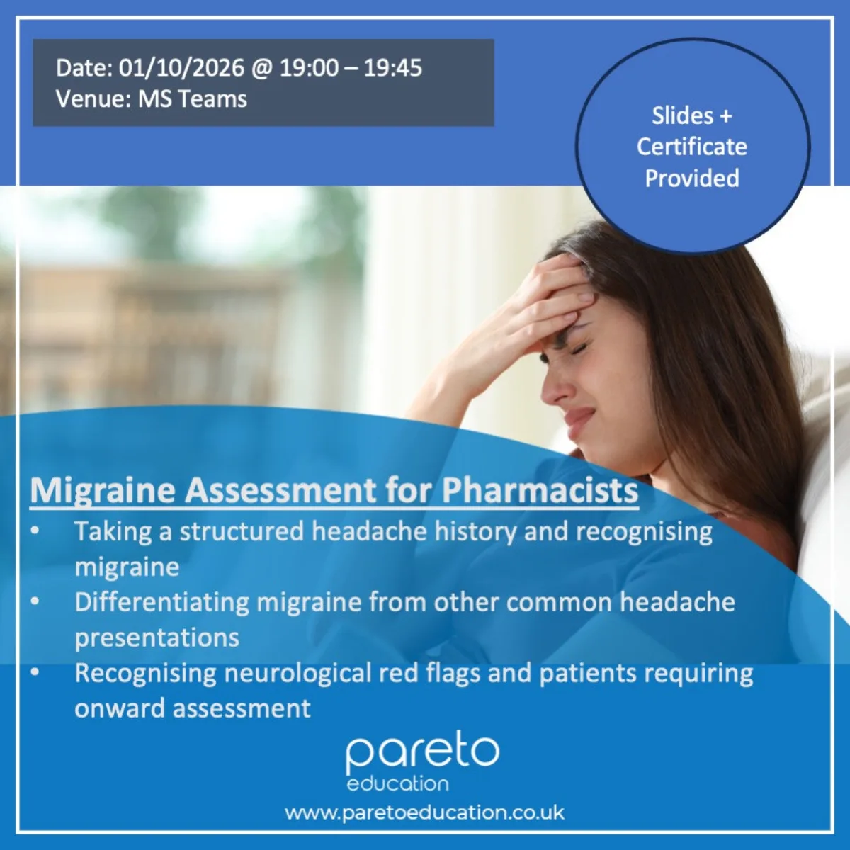 Migraine Assessment for Pharmacists
