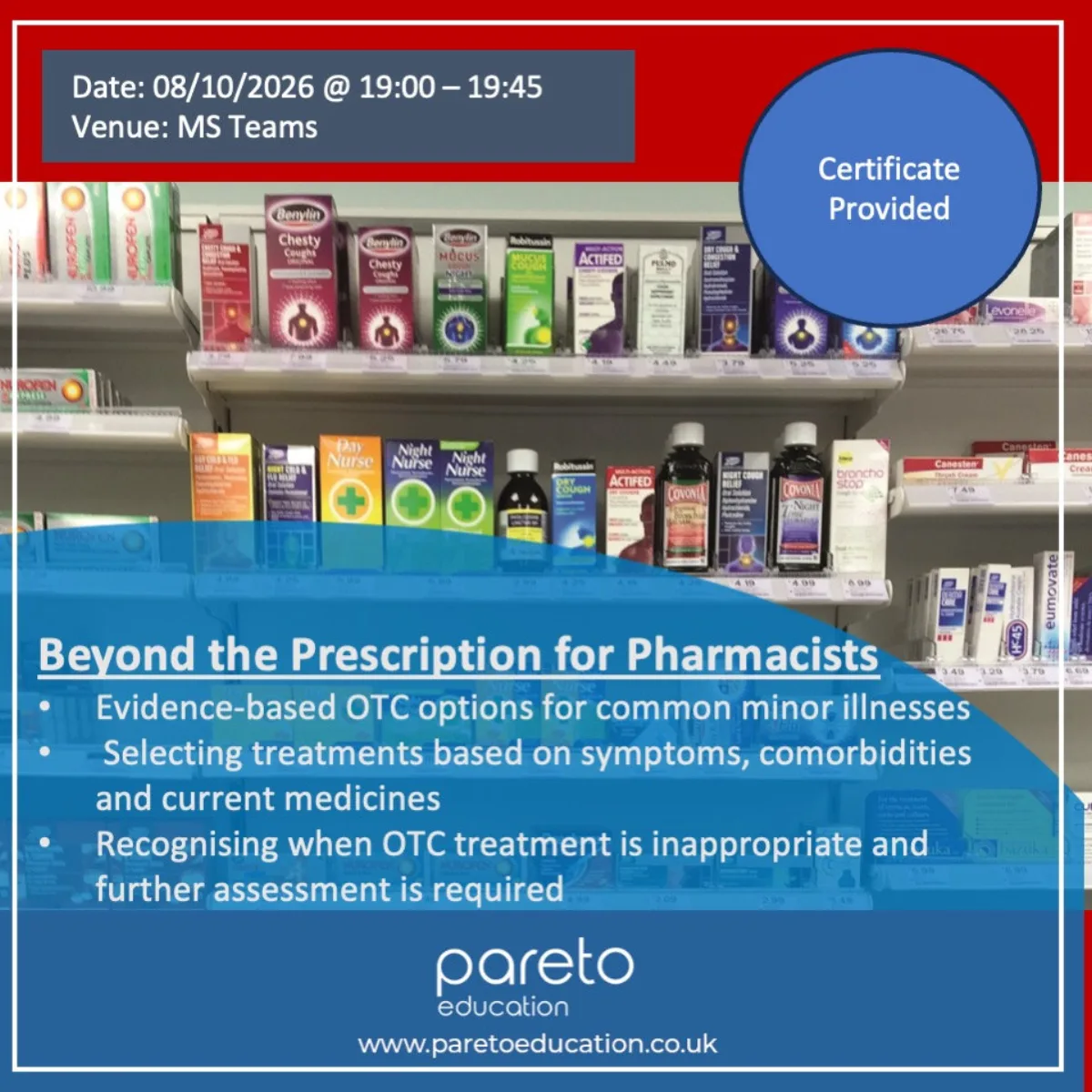 Beyond the Prescription for Pharmacists